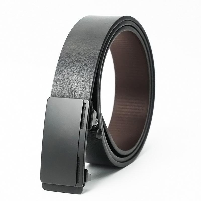 Men'S Toothless Automatic Buckle Does Not Punch Holes, Automatic Buckle Suit Youth Belt