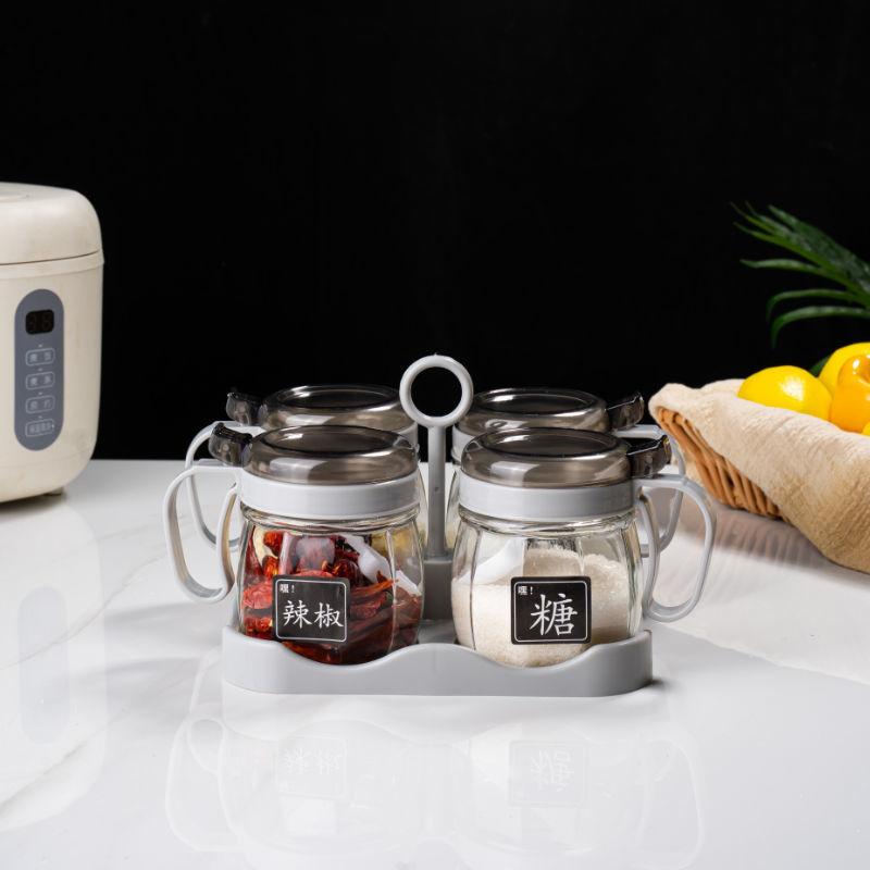 Küchenglas Gewürzdosen Heim Gewürzboxen Salzaufbewahrungstöpfe Wiederverwendbare Gewürzflaschen