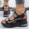 Fashionable and Elegant Sexy High Heel Sandals for Women in Summer New Round Toe Thick Sole Comfortable Casual Sandals