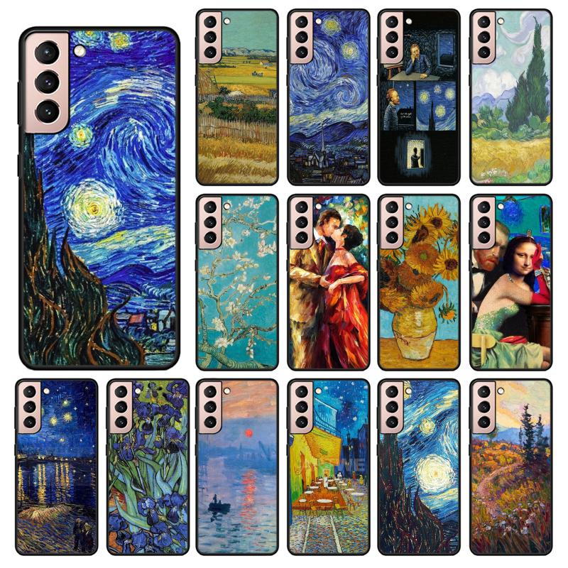 Vincent Van Gogh Star Night Phone Case for Samsung S26 S25 S24 S23 S22 Ultra S23 S22 S25 Plus S24 FE S26Edge Funda Capa