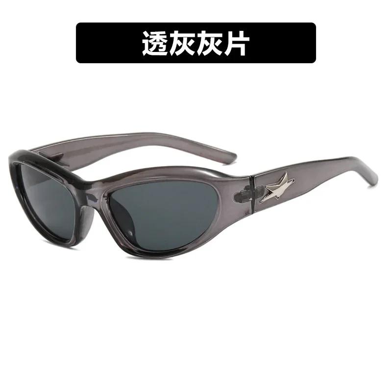 Star Y2K Sports Gafas De Sol New Fashion Cool Design Glasses Punk Special Men Women Street Photo Shade Sunglasses
