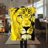 1 Manta de Franela con Estampado del BVB, Alta Calidad para Todas las Estaciones, Decoración del Hogar, Calidez y Comodidad, Perfecta para Regalos de Navidad