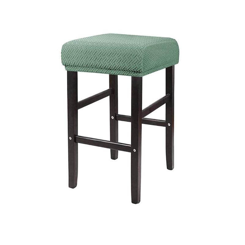 Sleek Rectangular Elastic Dressing Table Stool Cover Dust Resist and Machine Washable Counter Stool Cover Saddle Bar Chair Cover