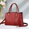 Große Rote Damenhandtasche mit chinesischem Muster, Damen-Einschulter-Umhängetasche, Vielseitig und Modisch, Geschenk für Mama Tasche