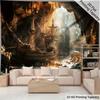 2D Flat Pirate Cave Backdrop - Retro Galleon Cave Party & Home Decor Background