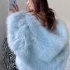Autumn Winter Oversized White Black Warm Shaggy Hairy Faux Fur Coat Women with Hood Loose Casual Fluffy Jacket