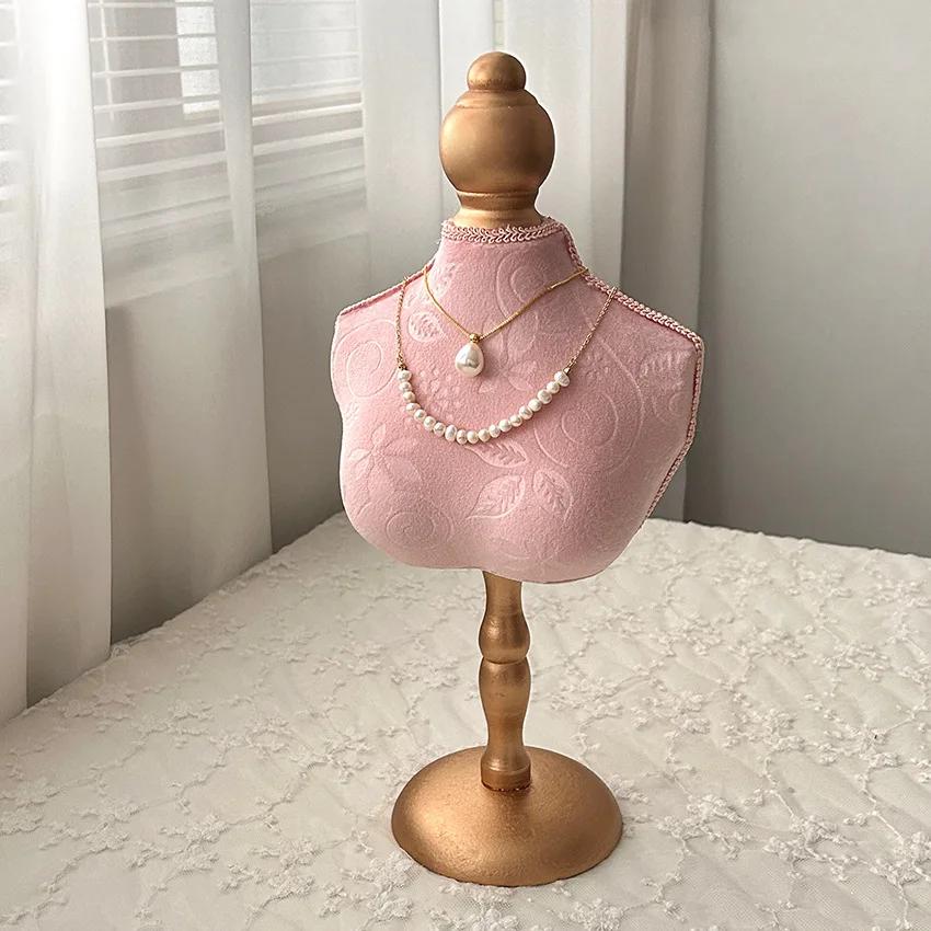 Necklace Display Stand Jewelry Earing Ring Display Chain Bust Stand Scarf Holder Mannequin Model Ornament Bedroom Decoration