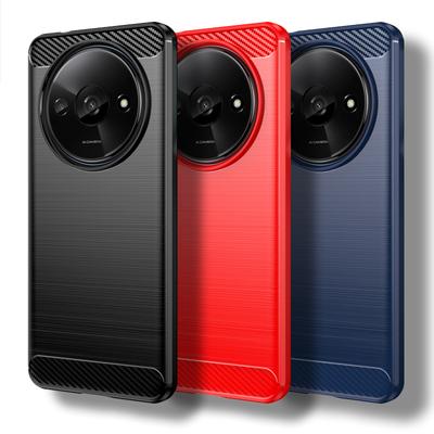For Xiaomi Redmi A3 Case For Redmi A3 Cover 6.71 Inch Carbon Fiber Shockproof Silicone Bumper For Xiaomi Redmi A3 4G Fundas