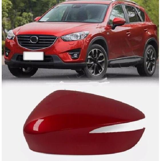 Left Driver Side Red Rearview Mirror Cap Cover For Mazda CX-5 2015 2016