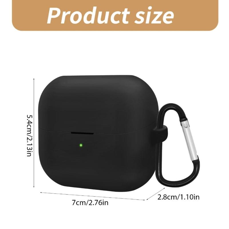 Protective Silicone Sleeve For Buds 3Pro Headphones Case, With Carabiner, Earphone Case For Everyday Use