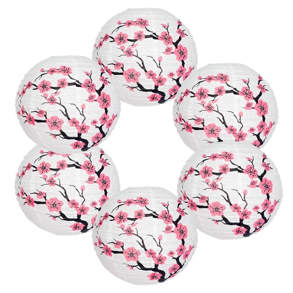 3Pcs Paper Material Paper Lanterns Cherry Blossom Themed Plum Blossom Lantern  Family Restaurant