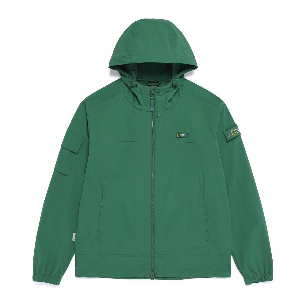 Nationalgeographic N262Uft940 Adeli Cooling Stretch Semi-Overfit Hooded Full-Zip Jumper Green Hills