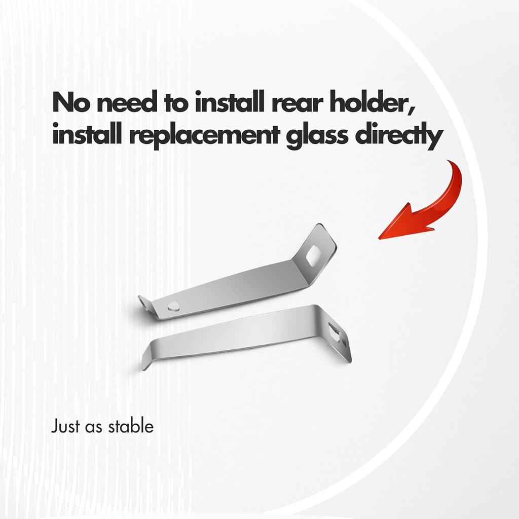 Compatible With Ford F150 Driver Side Mirror Glass 2015 2016 2017 2018   , Left Heated Chrome View Mirror With Backing Plate, Blind Spot Convex