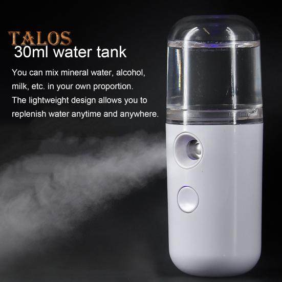 Mini Travel Steamer Cordless USB Rechargeable 30ml Water Tank Handheld Clothes Steamer Portable Facial Hydrating Device for Travel Home