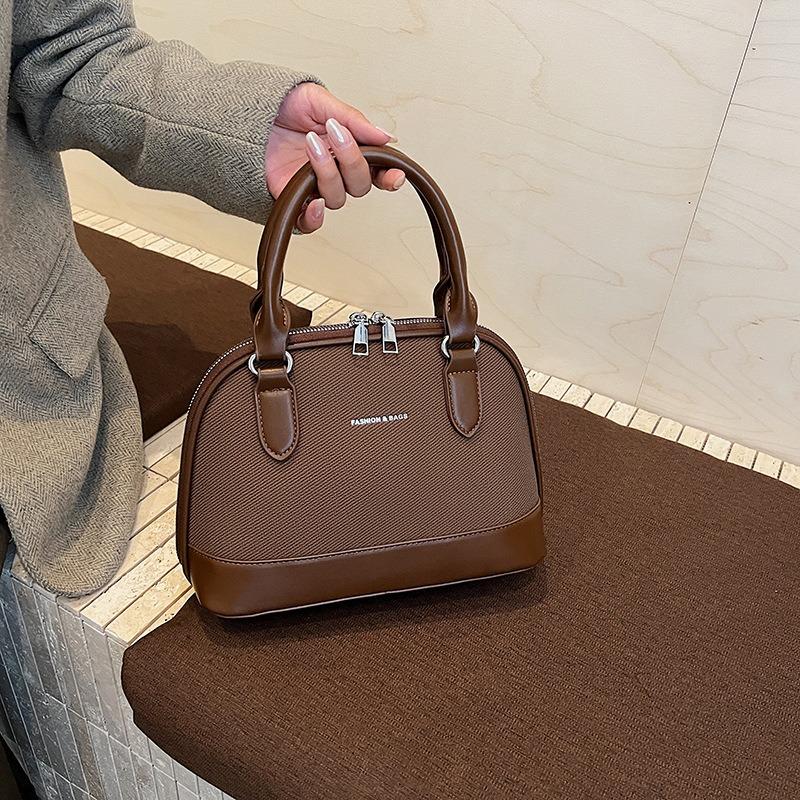 New simple portable women's bag fashion casual shoulder bag texture messenger bag