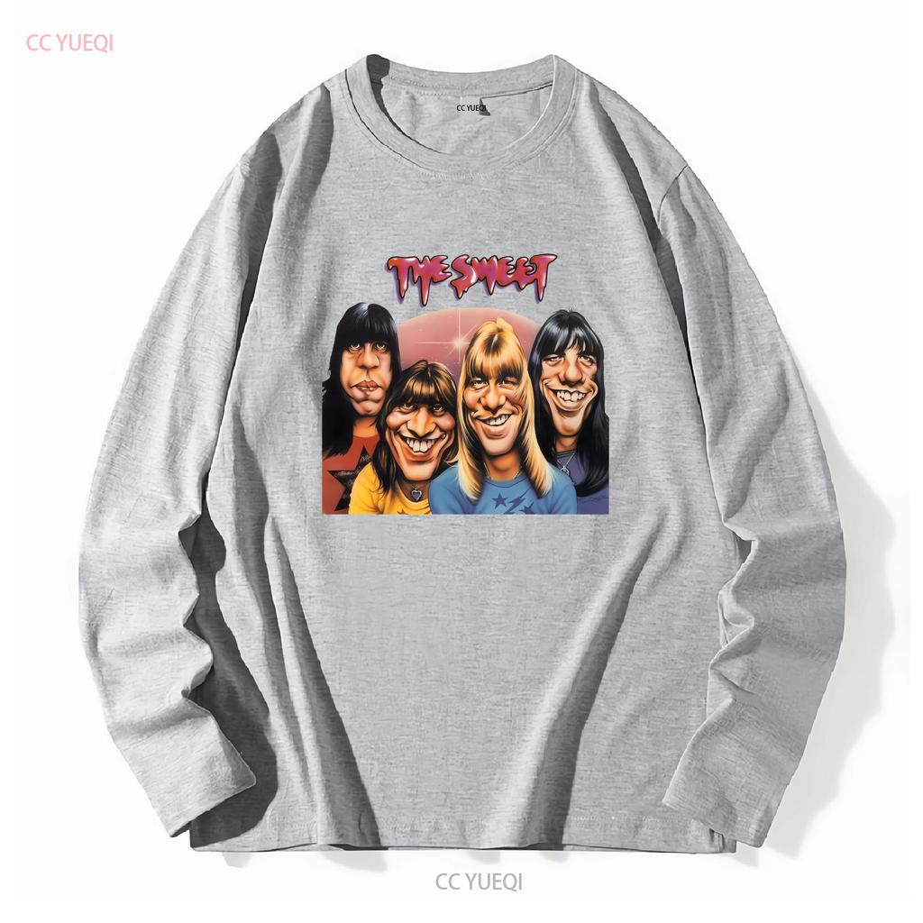Cotton T Shirt The Sweet Fanny Adams Album Brian Connolly Steve Priest Vintage Washed Top For Everyday Wear Stretched Slightly