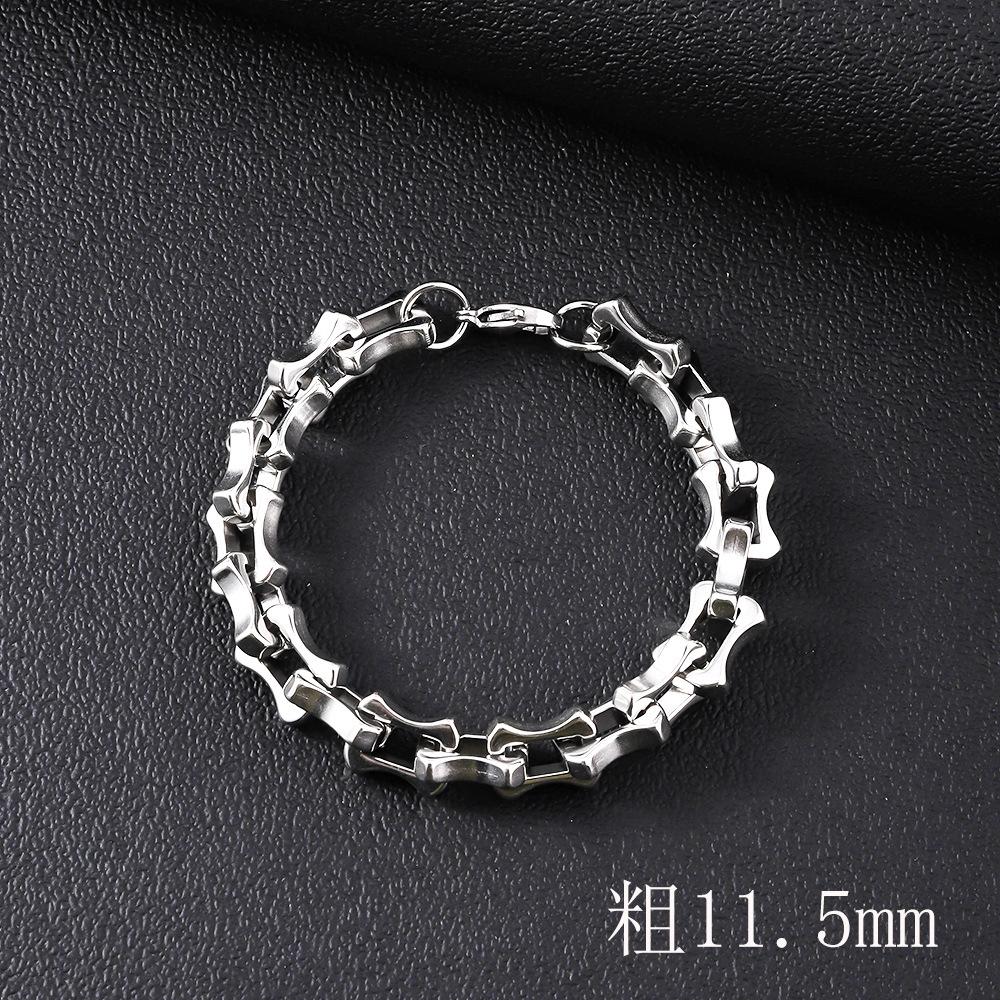 Bracciale da Uomo in Acciaio Inossidabile Semplice Prepotente Punk Alto Senso Cubano Acciaio al Titanio Bracciale Gioielli da Uomo