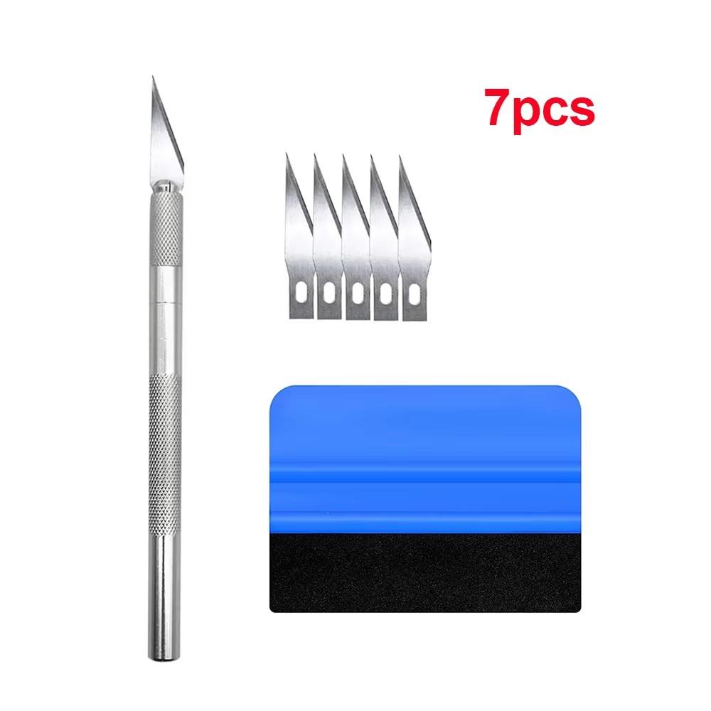 

Vinyl Film Tools Kit Mini Heat Gun Vinyl Scraper Squeegee Smooth Tool for Car Wrapping Windows Film Auto Decoration