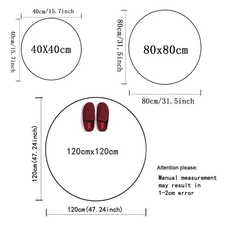 Round Carpet Mat New 3D Visual Illusion Spiral Rug Floor Mats for Bedroom Living Room Decoration Creative Rugs The Black Trap