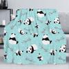 Panda Blanket Blanket Cute Animal Flannel Blanket Air Conditioner Blanket Blanket Office Nap Blanket