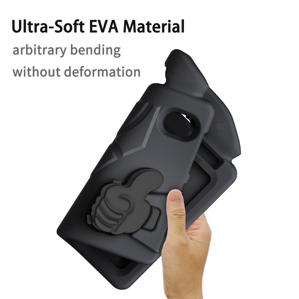 For iPad Mini (2024)/(2021) Case Ultra-Soft EVA Thumb Kickstand Tablet Cover