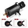 Black Universal 2-Port Oil Catch Can Tank Reservoir Drain Valve Breather Filter