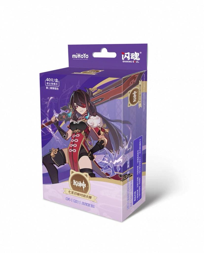 Genuine Genshin Impact Card Pre-assembled Packages The Third Bullet Booster Pack Game Peripheral Collectible Cards Toys Gifts