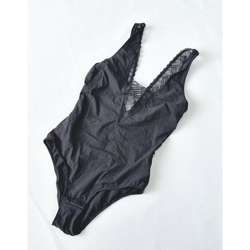 Scandinavian High Street OS Black Camisole Female Outwear Thin Slimming Tight Intimates Elegant Inner Match Jumpsuits