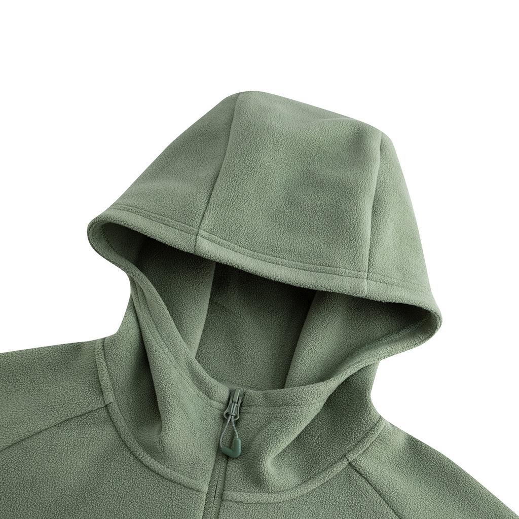 Anta Outdoor Series Fire Shell Warm Windproof Antistatic Comfortable Versatile Casual Fashion Hooded Jacket Unisex Jacket Slate-Green 972616701-4