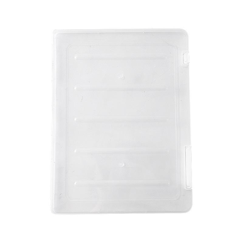 A4 File Storage Box, Transparent Double Card Buckle Plastic File Box, Waterproof And Dustproof Account Book, Graduation Certificate Information Box.