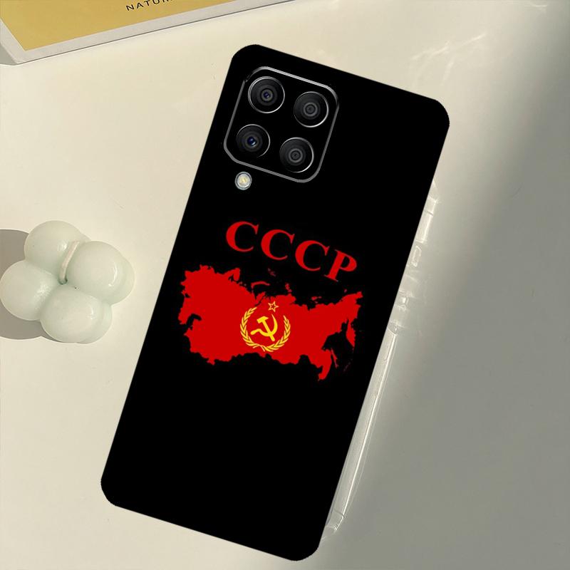 Red Soviet Union USSR Flag For Samsung Galaxy M33 M13 M14 M12 M32 M52 M31 M55 M15 M11 M21 M35 M53 M34 M54 M06 M16 Case