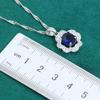Pop Jewelry Trimmings AAA Zircon Bracelet Necklace Earrings Ring Jewelry Set