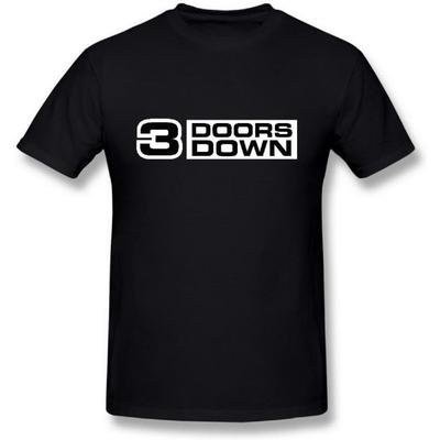 Next Style Herren 3 Doors Down Rockband Logo Schwarzes T-Shirt