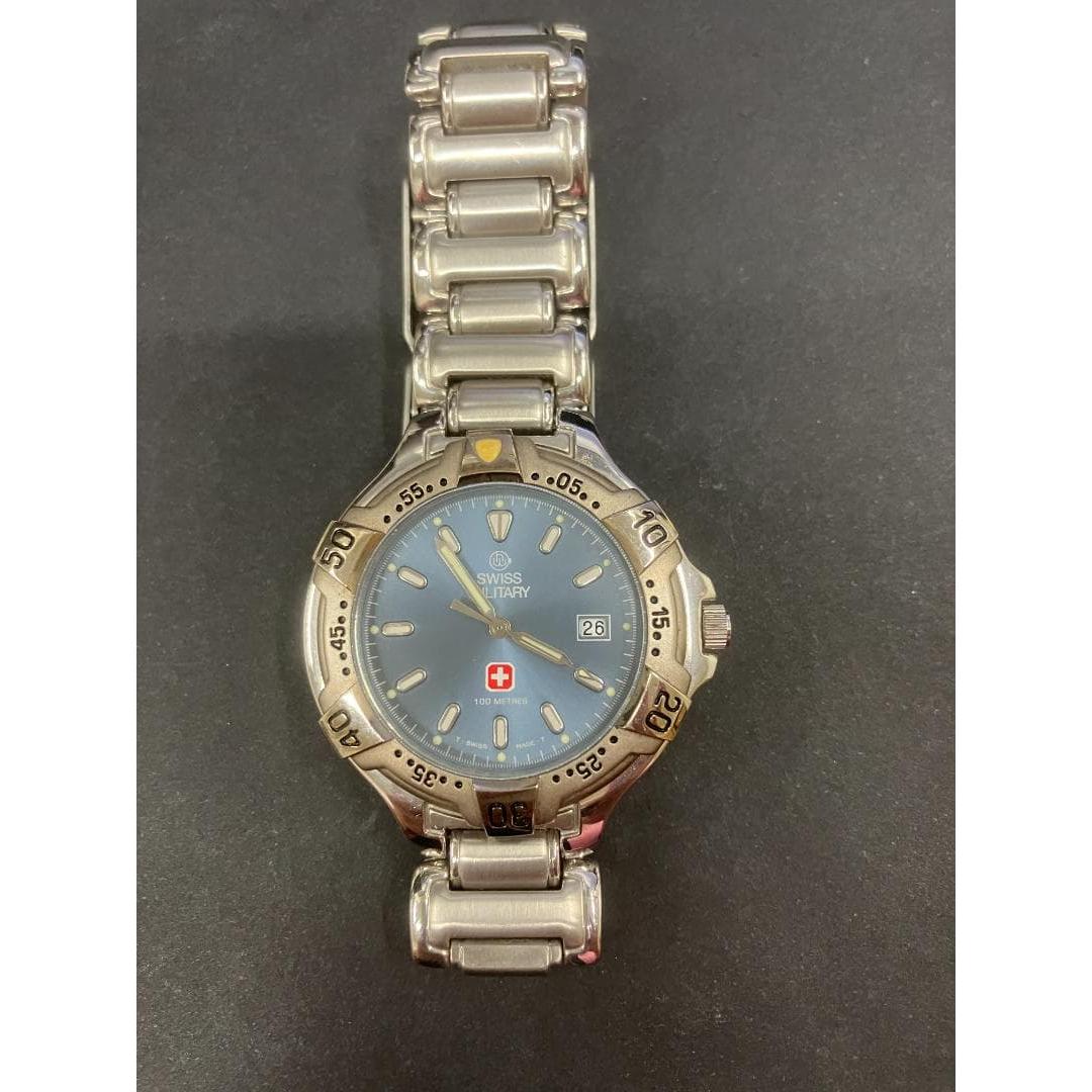 Used SWISS MILITARY watch blue dial