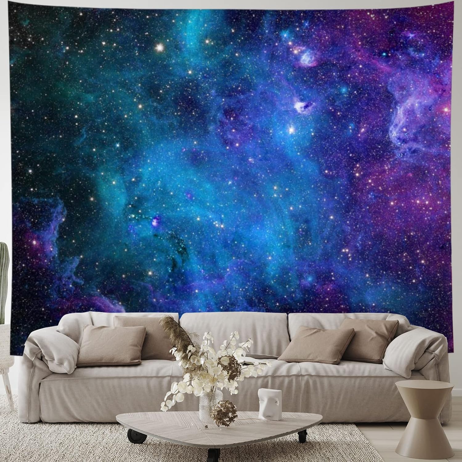 1 Galaxy Tapestry Blue Starry Sky Tapestry Universe Space Tapestry Wall Hanging Psychedelic Tapestry Star Wall Tapestry 150x200cm
