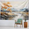 Chinese Landscape Painting, Wall Decoration Tapestry Home Decoration Living Room Bedroom, Office Background Cloth, Wall Hanging