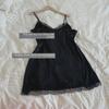 Plus Size Sexy Ice Silk Lace Slit Nightdress Pajamas