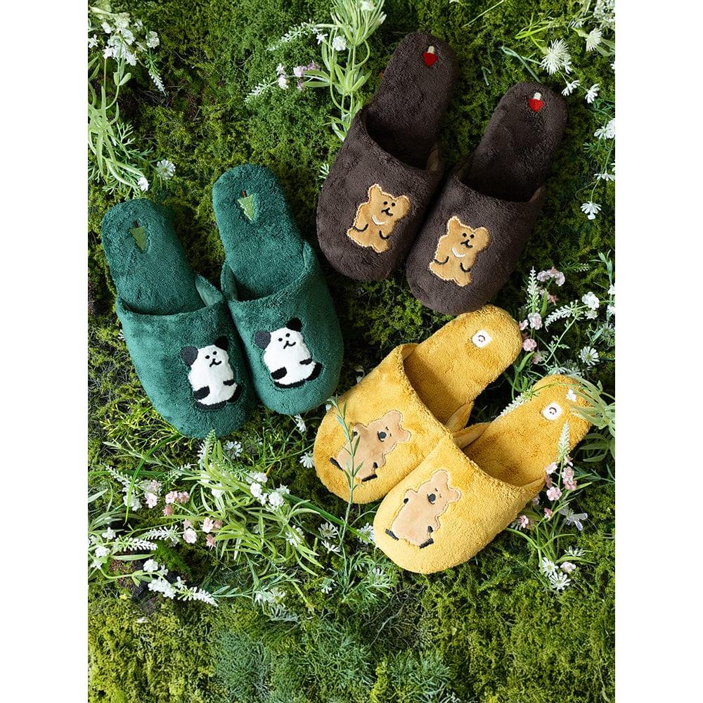 Dinotaeng Happy Quokka Plush Slippers