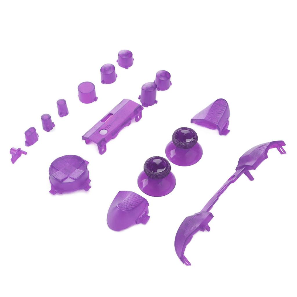 Komplette Tasten Mod Kits Trigger Komplettes Trigger Modul Set für XBOX Series X für XBOX Series S ControllerTransparent Lila