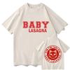 Singer Baby Lasagna Print Tshirts Cotton UnisexWomen Casual Teeshirt Meow Cat Please Meow Back Graphic Tshirts Camisas Summer