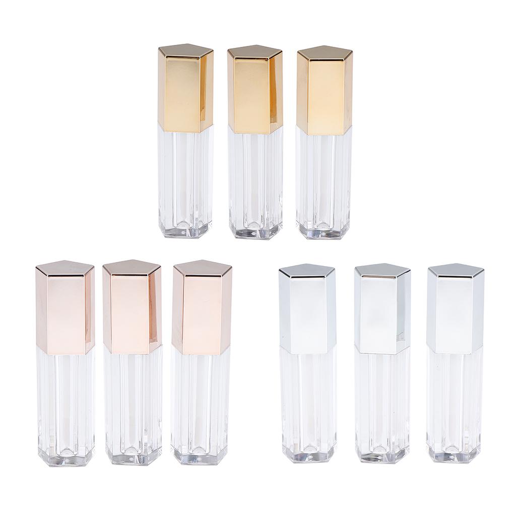 6pcs 5ml Plastic Refillable Cosmetic Tubes Bottle For DIY Balm Oil