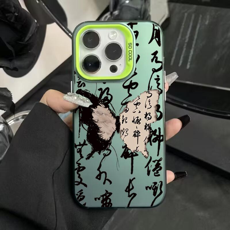 Dark Butterfly Electroplate Silver IMD Phone Case For iPhone 16 Pro Max 15 14 13 12 11 Pro XR XS 7 8 Plus Shockproof Back Cover