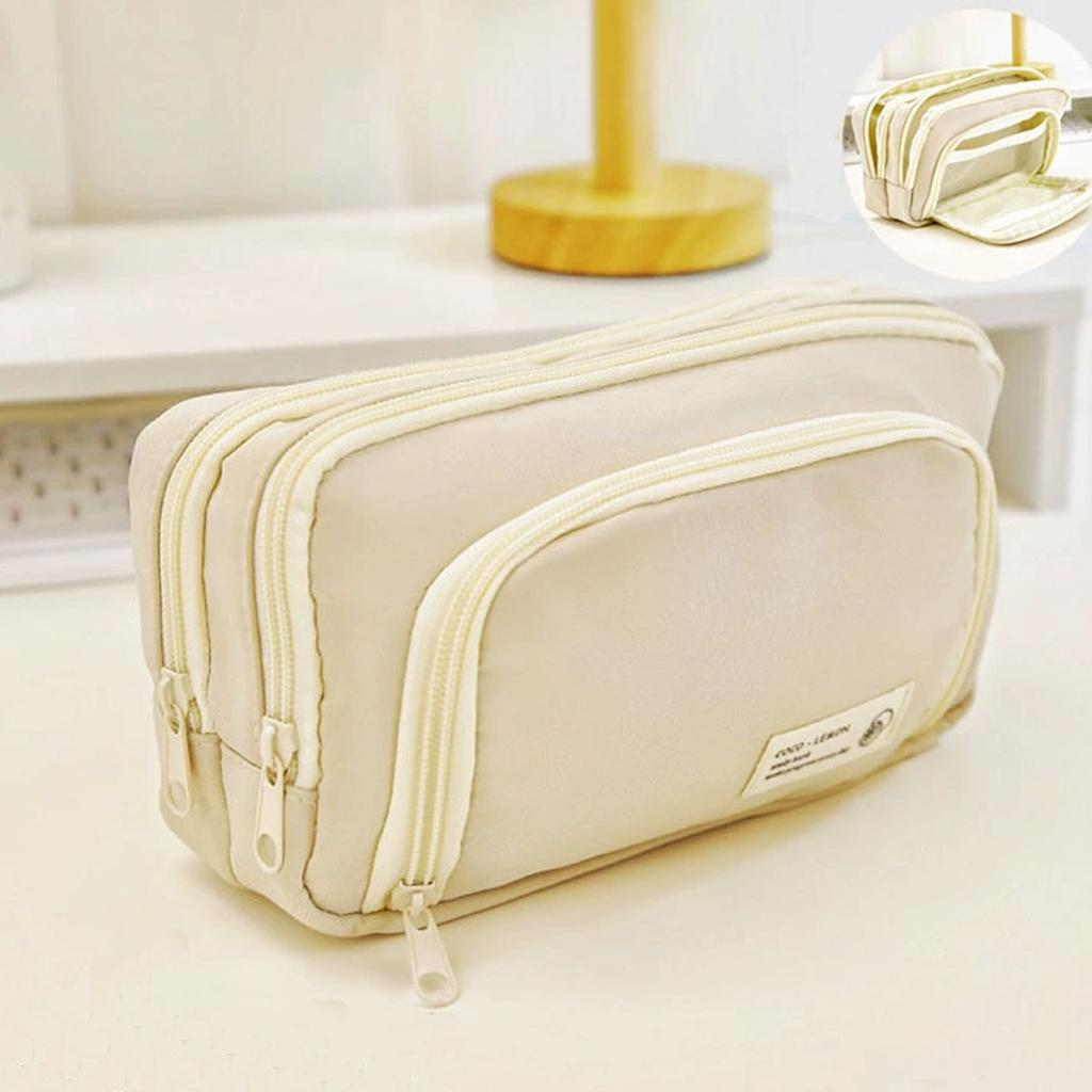 1pc-Large Capacity Multifunctional Japanese Style High-value Pencil Case and Boxed Pens, Storage Supplies and Writing