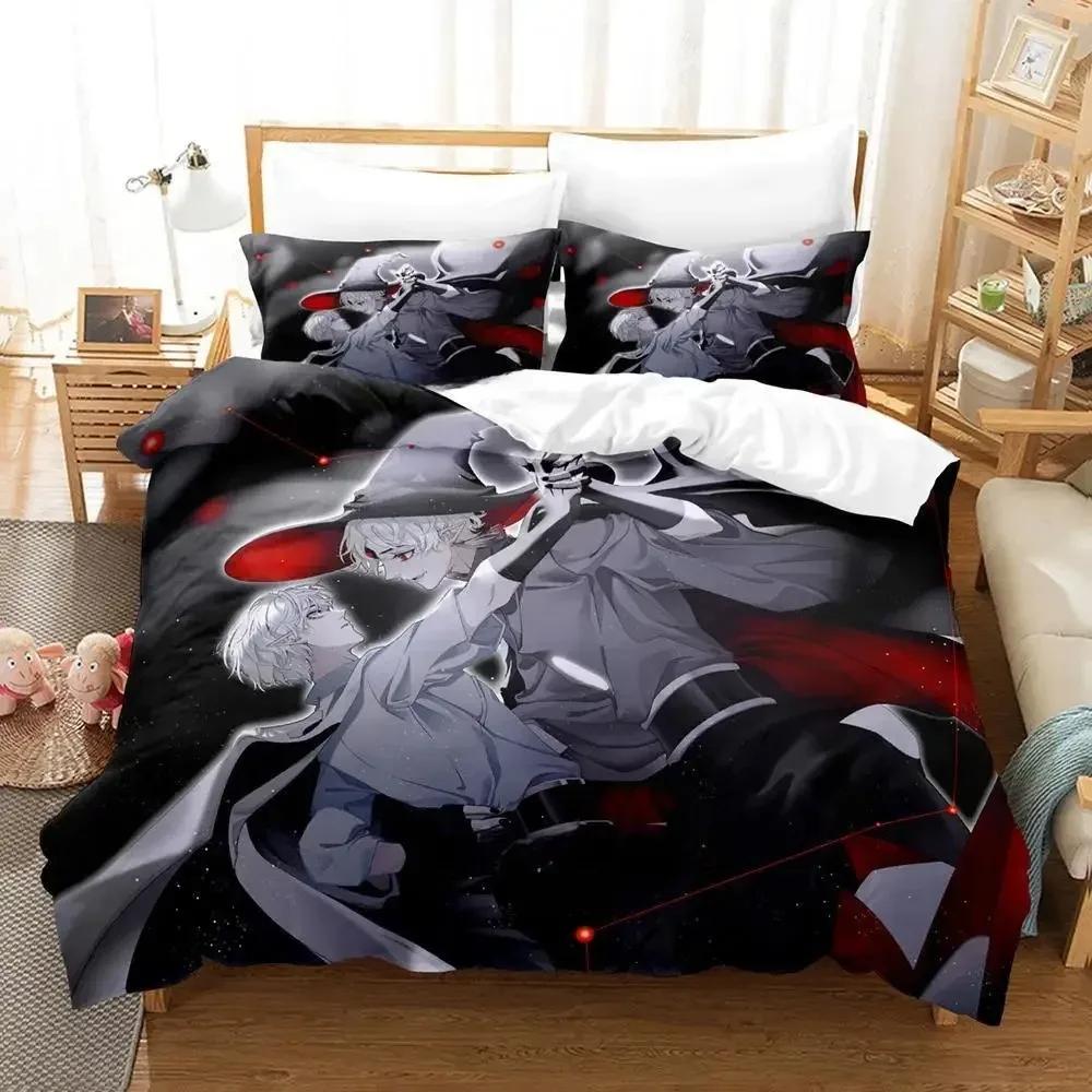Spel SkyChildren of the Light Sängklädesset Tecknad Anime tredelat set Vuxen Barn Sovrum Påslakan Set 3D-tryck Kawaii sängar