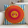 Warm SSun FaceS Cushion Cover Pcs Soft Decorative Square Cushion Covers X X Pillowcases for Sofa Couch Home Bedroom