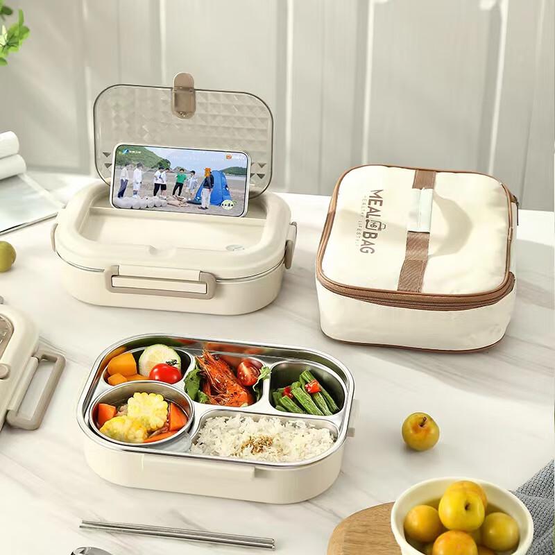 Large 1500ml 304 Stainless Steel Insulated Lunch Box Set