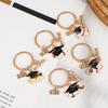 1Pcs 2026 Graduation Key Ring With A Hat And Credentials, Graduation Season Gift Key Ring Pendant, Suitable For Hanging Ba