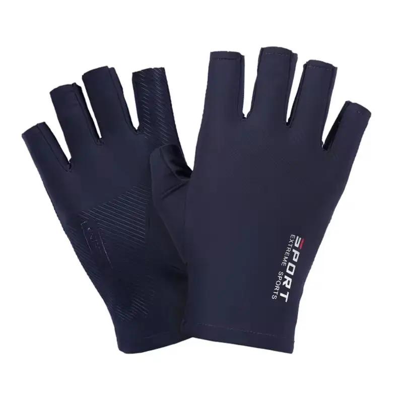

Unisex Ice Silk Halffinger Gloves High Elastic Comfortable for Cycling Fitness Driving Fishing - Outdoor Sports