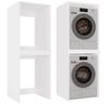 Szafka Na Pralkę I Suszarkę POLA TWIN Biała