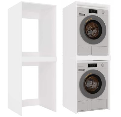 Kast voor Wasmachine en Droger POLA TWIN Wit